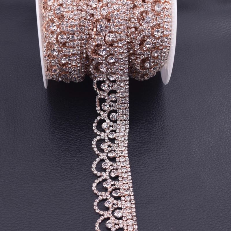 Rose Gold Rhinestone Trim (2) Rose Gold Rhinestone Trim (2)