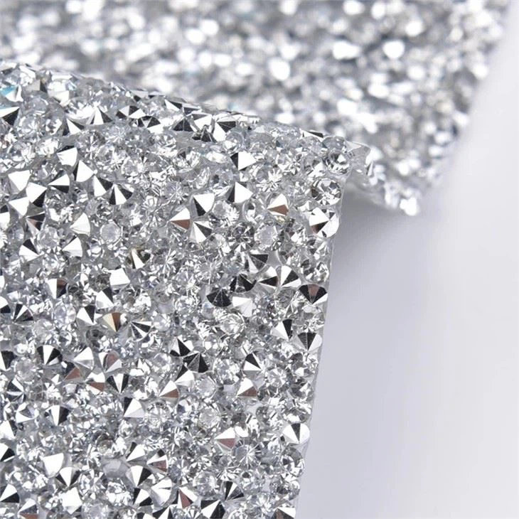 Rhinestone Ribbon Mesh
