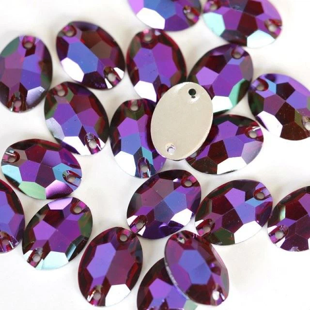 Resin Rhinestone Sew On