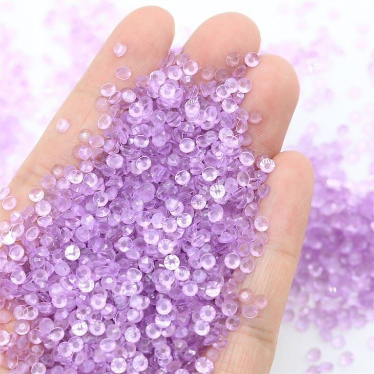 Purple Jelly Luminous Resin Rhinestones