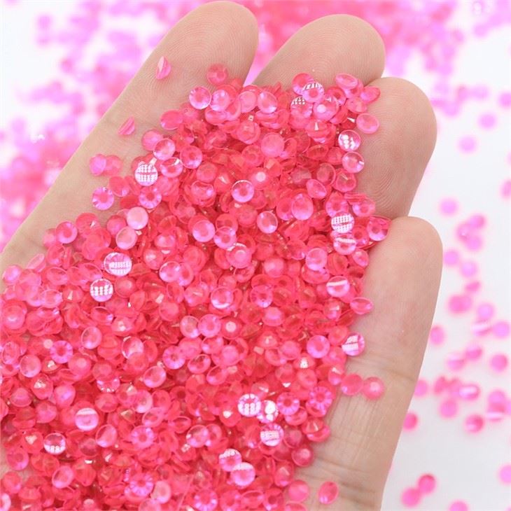 luminous transparent jelly resin rhinestone
